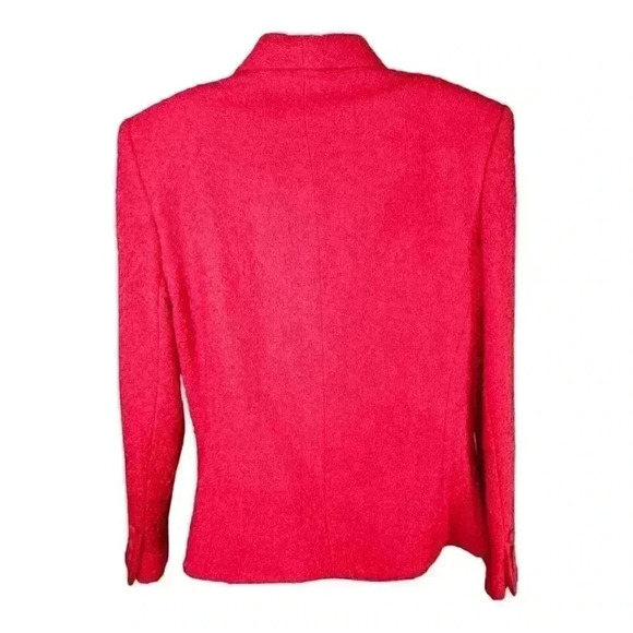 Brooks Brothers Wool Blazer Jacket Red Women's 14 Made in USA - Picture 3 of 4